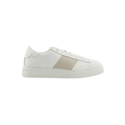 Emporio Armani Sneakers Sneakers Uomo con dettaglio logato in contrasto Bianco beige P24-EMPORIO ARMANIX4X570XN840-T850-40 - Francavilla Moda